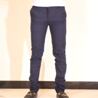 Blue Cotton Pants For Men Casual Wear #5102